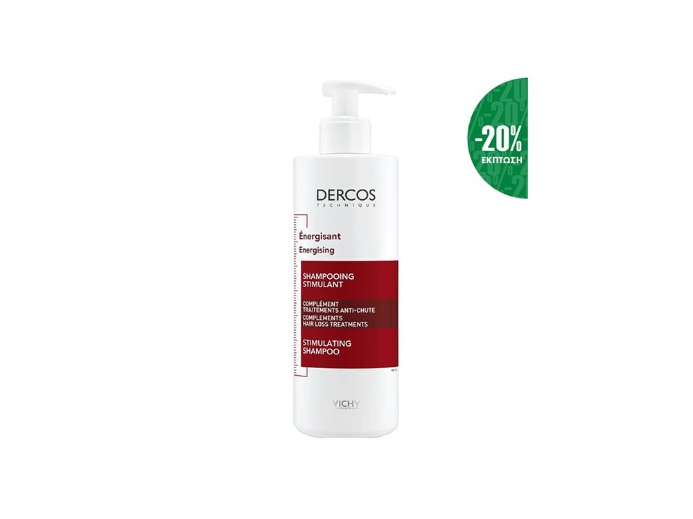 Vichy Dercos Energizing Shampoo Δυναμωτικό Σαμπουάν κατά της Τριχόπτωσης (-20%), 200ml