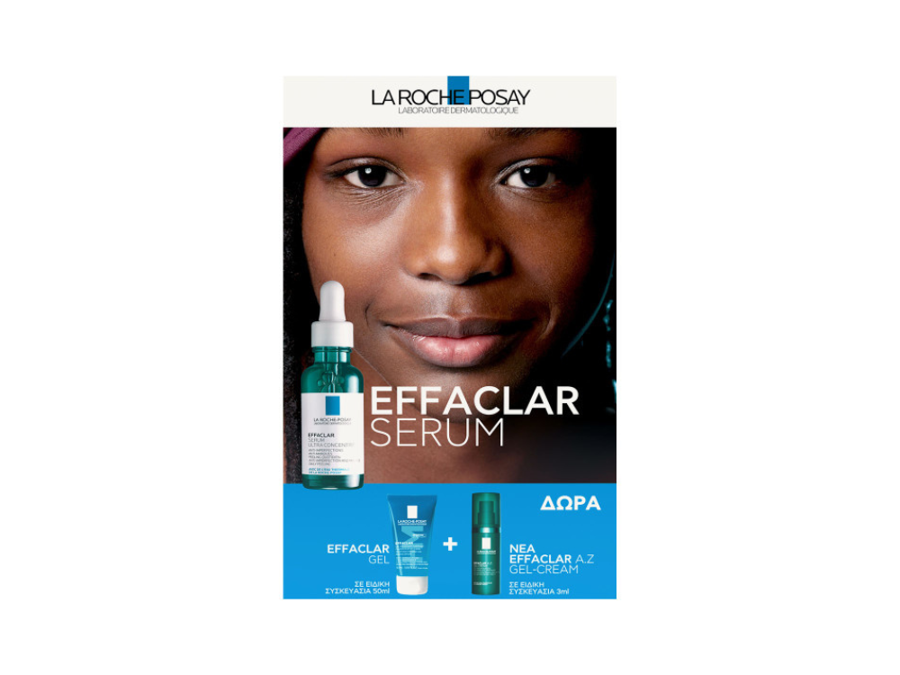 La Roche Posay Promo Effaclar Serum, Ορός κατά των Eπίμονων Aτελειών, 30ml & Δώρο Effaclar Gel, 50ml & Effaclar A.Z Gel-Cream, 3ml
