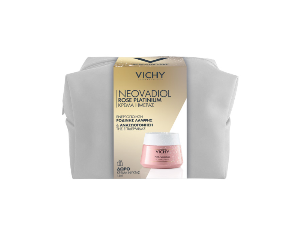 Vichy X-Mas Promo Neovadiol Rose Platinium Κρέμα Φροντίδας της Επιδερμίδας, 50ml & Δώρο Neovadiol Magistral Night Cream Κρέμα Νύχτας, 15ml & Νεσεσέρ, 1τεμ, 1σετ