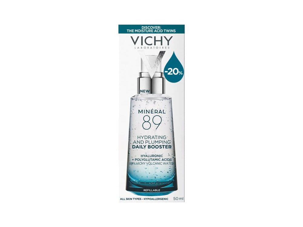 Vichy (Promo -20%) Mineral 89 Hyaluronic Acid Face Moisturizer Ενυδατικό Booster Προσώπου για Καθημερινή Χρήση, 50ml