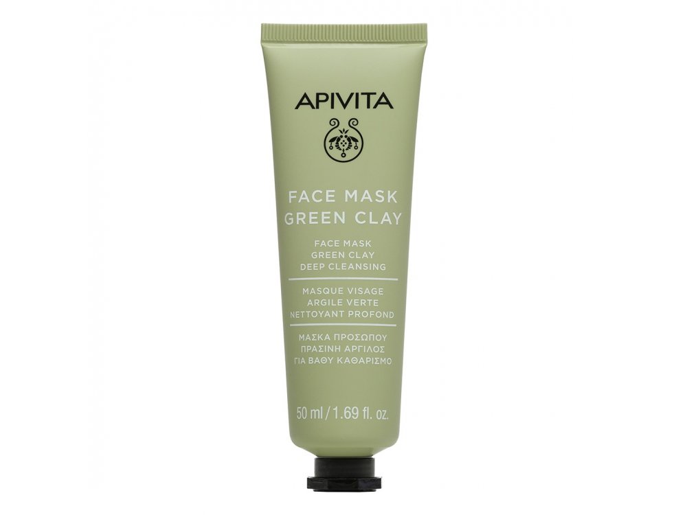 Apivita Face Mask Μάσκα για Βαθύ Καθαρισμό με Πράσινη Άργιλο 50ml