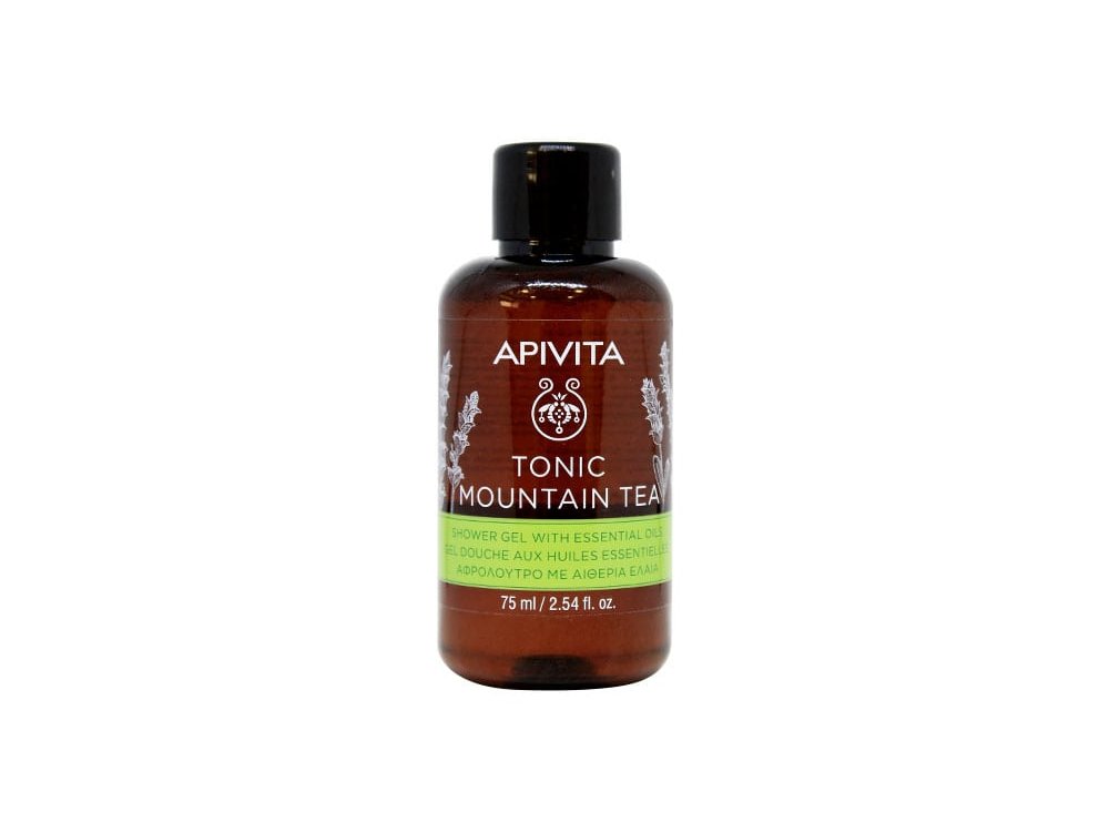Apivita Mini Tonic Mountain Tea Αφρόλουτρο, 75ml