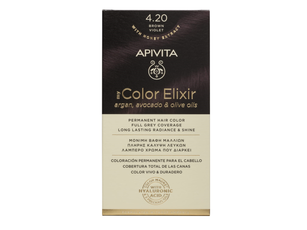 Apivita My Color Elixir N4.20 Καστανό Βιολετί 50 & 75ml