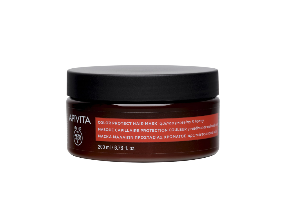 Apivita Color Protect Hair Mask Μάσκα Προστασίας Χρώματος με Πρωτεΐνες Κινόα & Μέλι, 200ml