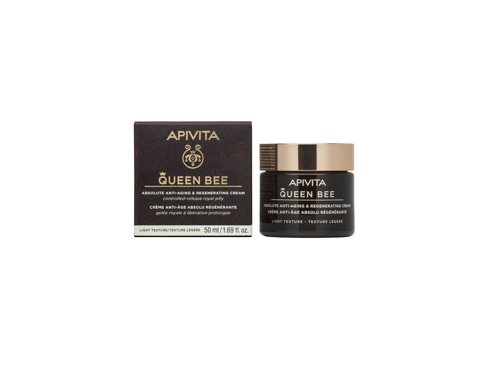 Apivita Queen Bee Absolute Anti- Aging & Regenarating Cream Kρέμα Απόλυτης Αντιγήρανσης & Αναγέννησης Πλούσιας Υφής, 50ml