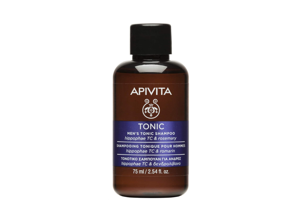 Apivita Mini Shampoo Men's Tonic Τονωτικό Σαμπουάν Κατα της Τριχόπτωσης με Ιπποφαές, 75ml