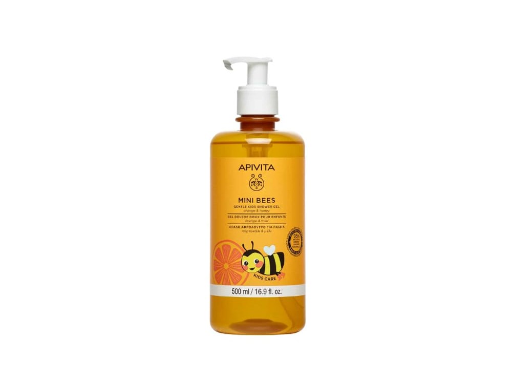 Apivita Mini Bees Gentle Kids Shower Gel Απαλό Αφρόλουτρο για Παιδιά με Πορτοκάλι & Μέλι, 500ml
