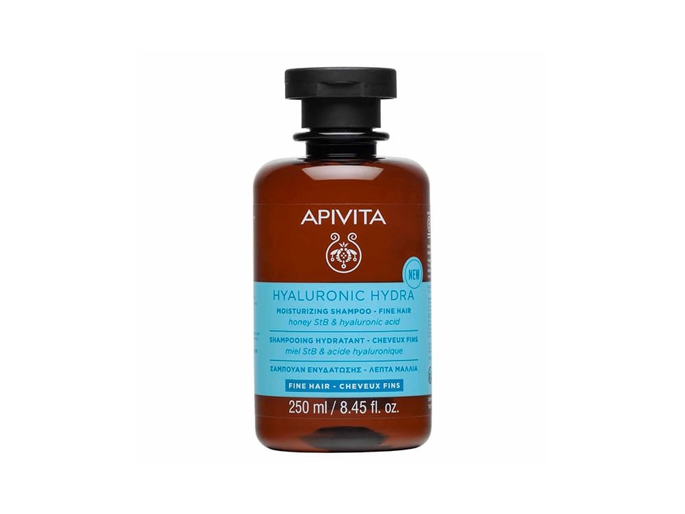Apivita Hyaluronic Hydra Moisturizing Shampoo Fine Hair, Σαμπουάν Ενυδάτωσης για Λεπτά Μαλλιά, 250ml