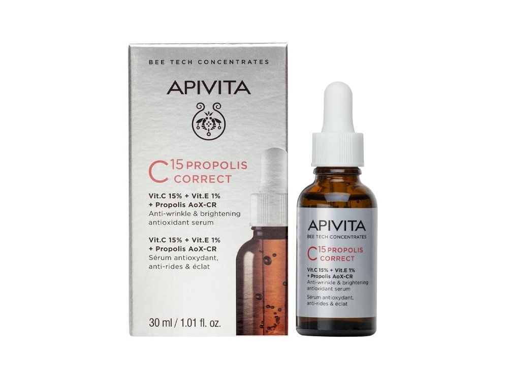 Apivita Bee Tech Concentrates C15 Propolis Correct Αντιρυτιδικός & Αντιοξειδωτικός Ορός Λάμψης, 30ml