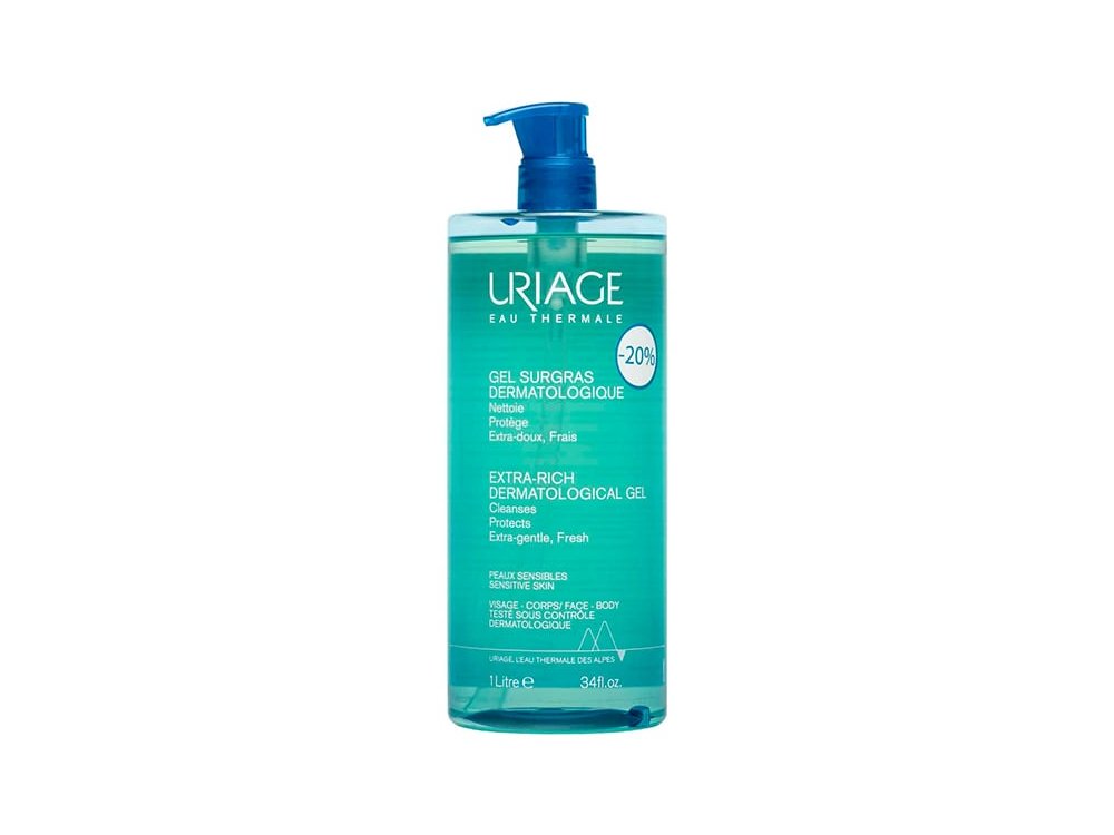 Uriage Promo -20% Extra-Rich Dermatological, Τζελ Καθαρισμού Προσώπου, 1L