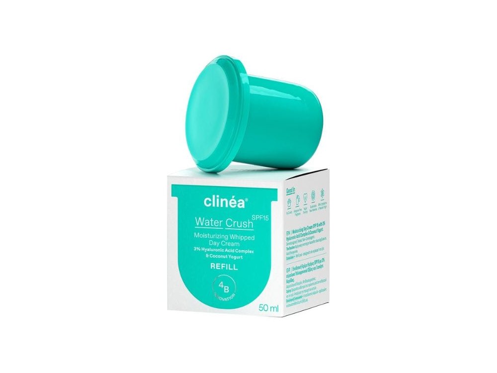 Clinea Water Crush SPF15 Refill Ενυδατική Κρέμα Ημέρας, 50ml