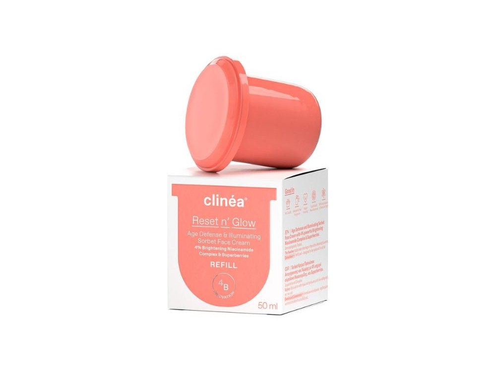 Clinea Reset n' Glow Sorbet Refill Κρέμα Προσώπου Αντιγήρανσης & Λάμψης, 50ml
