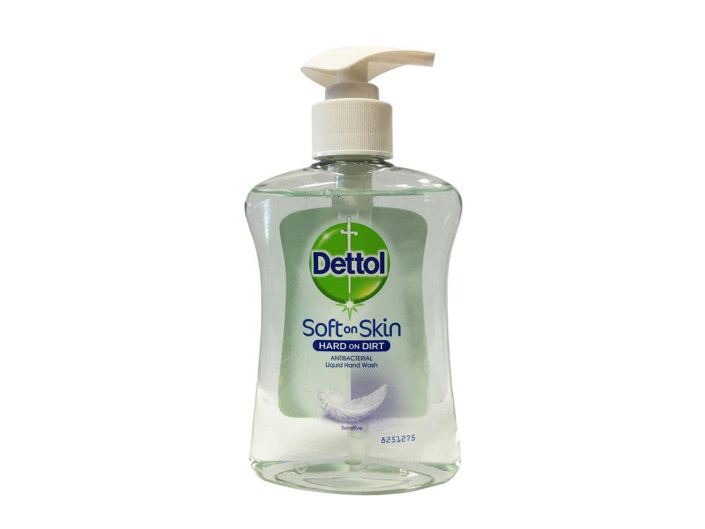Dettol Dettol Soft on Skin Hard on Dirt, Αντιβακτηριδιακό Υγρό Κρεμοσάπουνο για Ευαίσθητες Επιδερμίδες, 250ml