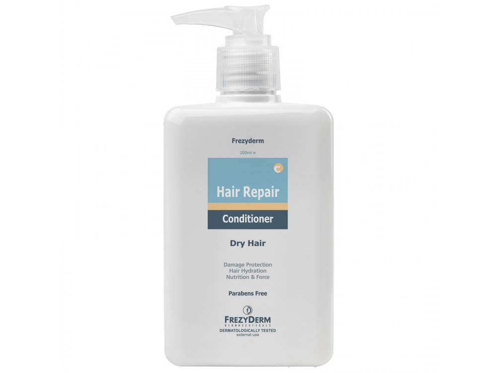 Frezyderm Hair Repair Conditioner Μαλακτική Κρέμα για Ξηρά, Κατεστραμμένα & Ταλαιπωρημένα Μαλλιά, 200ml