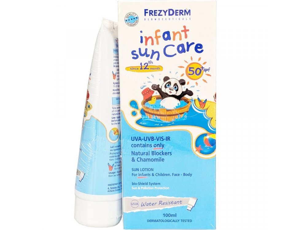 Frezyderm Infant Sun Care (Δώρο Επιπλέον Ποσότητα 50ml) Βρεφικό Αντηλιακό Γαλάκτωμα 12m+ SPF50, 100ml