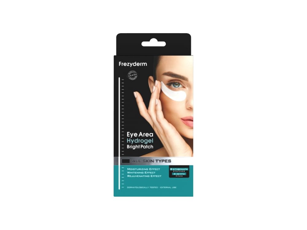 Frezyderm Eye Area Hydrogel Bright Patch Μάσκα/Επιθέματα Ματιών για τους Μαύρους Κύκλους, 8τμχ