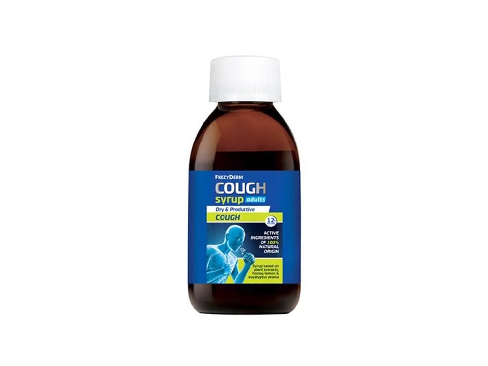 Frezyderm Cough Syrup Adults, Σιρόπι για το Βήχα για Ενήλικες με Γεύση Λεμόνι, Ευκάλυπτο & Μέλι, 182gr