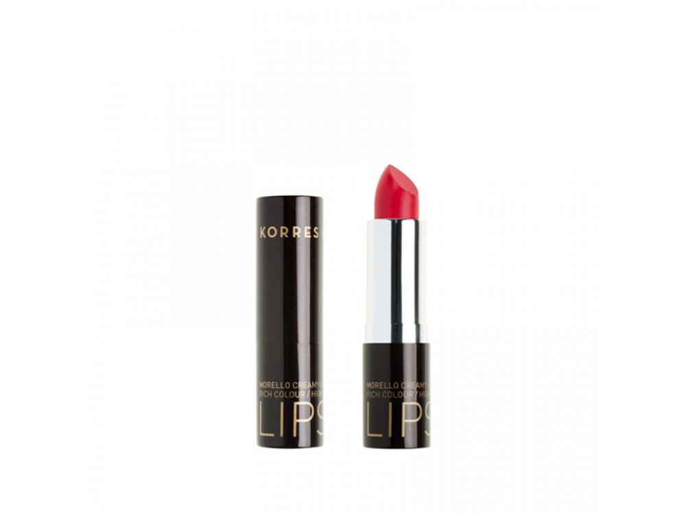 Korres Morello Creamy Lipstick No 44 Φωτεινό Κοραλί, 3,5 gr