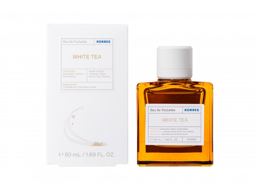 Korres White Tea Eau De Toilette, Γυναικείο Άρωμα Λευκό Τσάι, 50ml