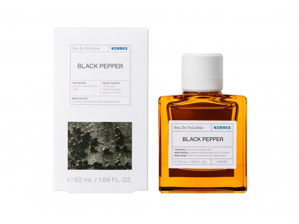 Korres Eau De Toilette Black Pepper, Ανδρικό Άρωμα, 50ml