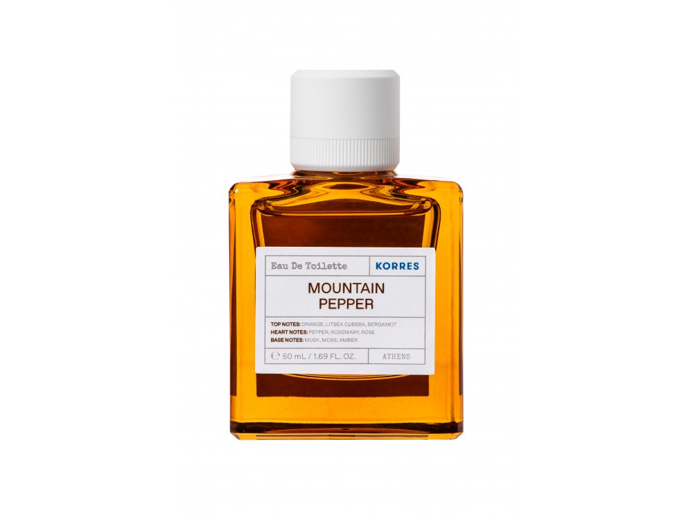 Korres Mountain Pepper Eau De Toilette, Ανδρικό Άρωμα, 50ml