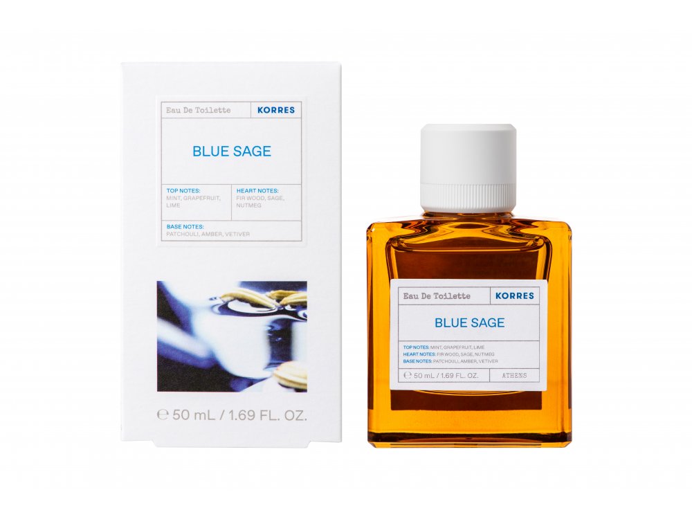 Korres Blue Sage Eau De Toilette, Ανδρικό Άρωμα, 50ml