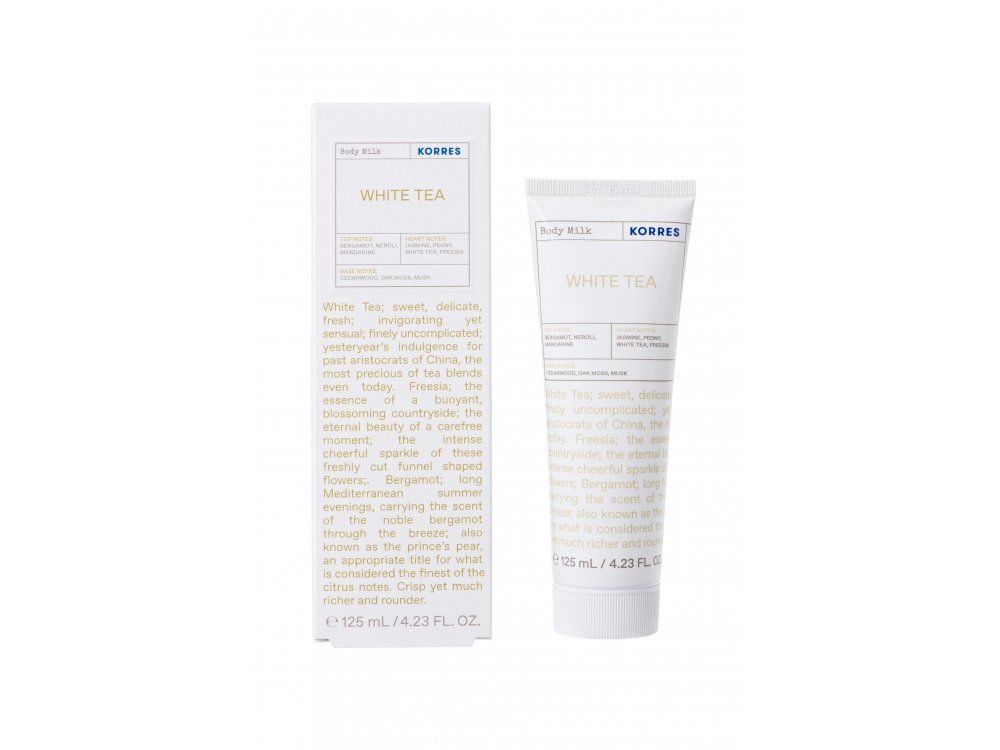 Korres Body Milk White Tea, Ενυδατικό Γαλάκτωμα Σώματος, 125ml