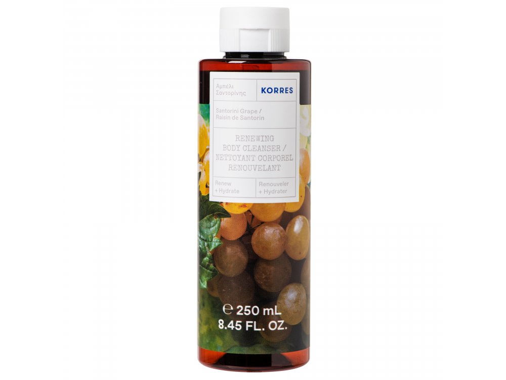 Korres Renewing Santorini Grape, Αφρόλουτρο σε Gel, 250ml