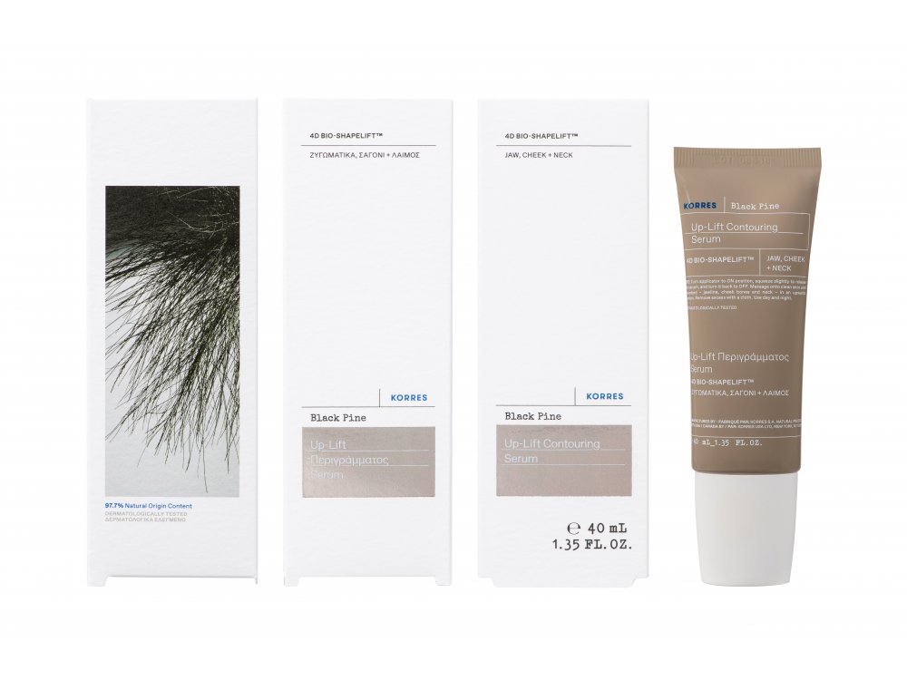 Korres Μαύρη Πεύκη 4D Serum Up-Lift για Σύσφιγξη & Επανασμίλευση Περιγράμματος, 40ml