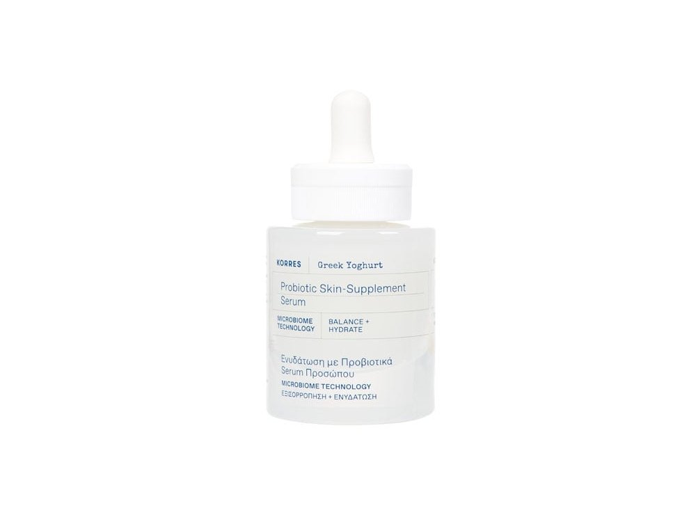 Korres Greek Yoghurt Probiotic Skin-Supplement Serum, Ενυδατικό Serum Προσώπου Ελαφριάς Υφής με Προβιοτικά, 30ml
