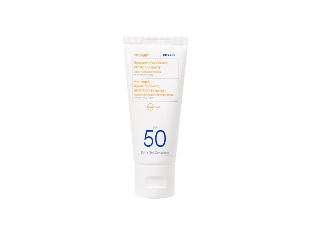 Korres Yoghurt Sunscreen Face Cream SPF50 Αντηλιακή Κρέμα Προσώπου, 50ml