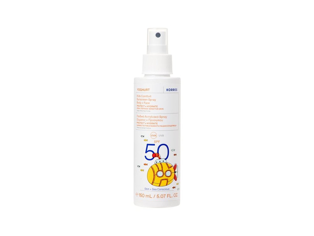 Korres Yoghurt Παιδικό Αντηλιακό Spray για Πρόσωπο & Σώμα SPF50, 150ml