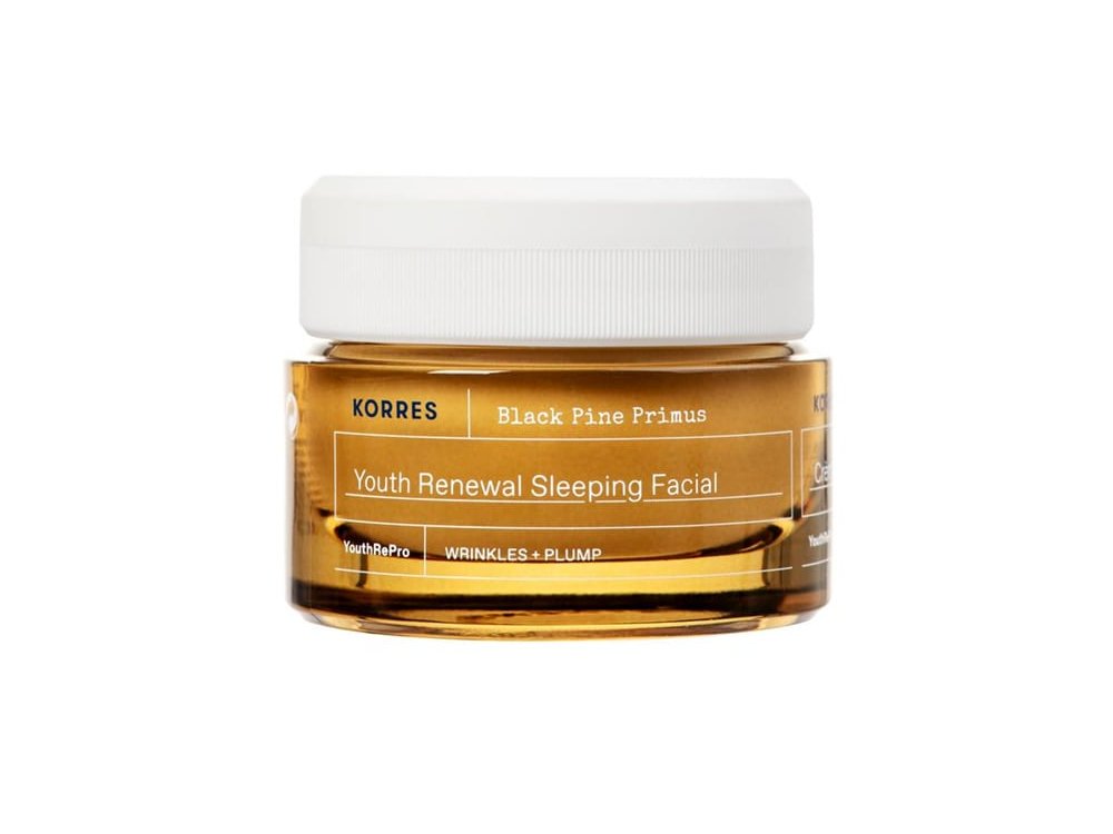 Korres Black Pine Primus Youth Renewal Sleeping Facial, Κρέμα Νεότητας Νύχτας για Λείανση Ρυτίδων & Ελαστικότητα, 40ml