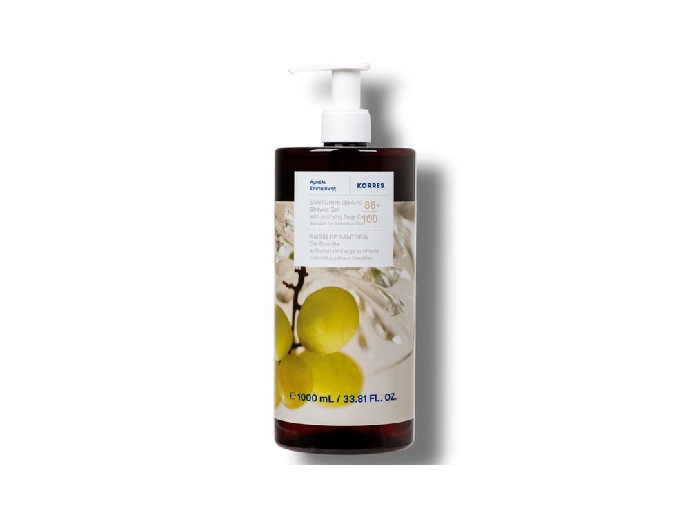 Korres Renewing Body Cleanser, Αφρόλουτρο Αμπέλι Σαντορίνης, 1000ml