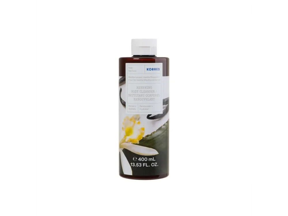 Korres Renewing Body Cleanser Vanilla Blossom, Ενυδατικό Αφρόλουτρο Άνθη Βανίλιας, 250ml