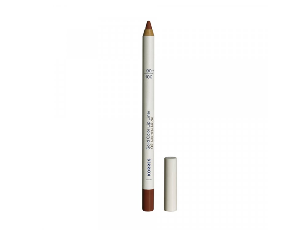 Korres Solid Color Lip Liner No.02 Neutral Nude, Μολύβι Χειλιών, 1.2g