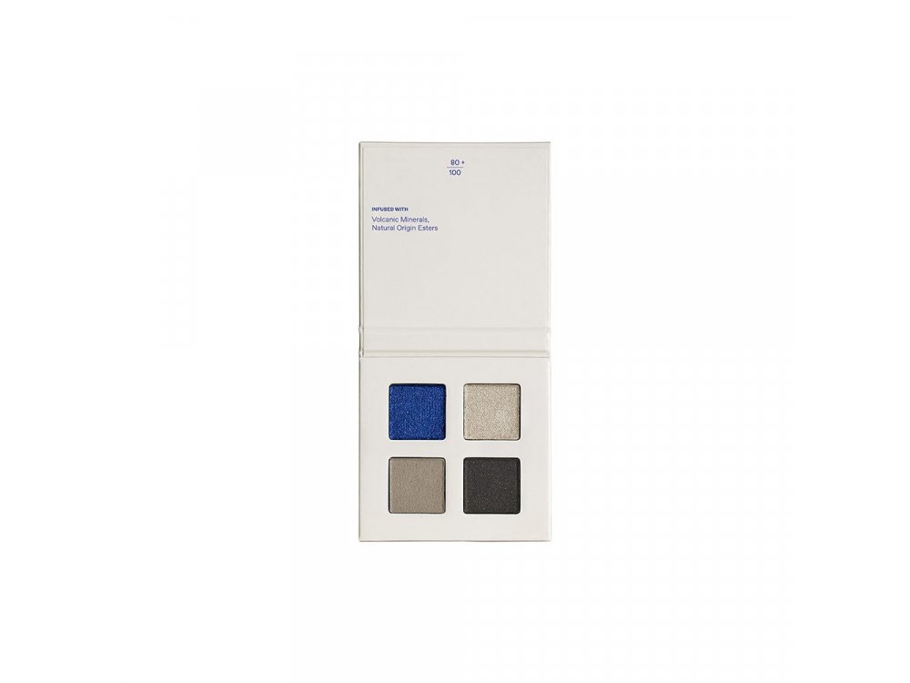 Korres Real Color Eyeshadow Palette No.02 Smokey Sea, Τετραπλή Παλέτα Σκιών, 4g