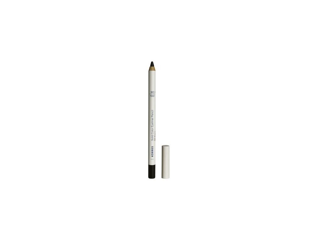 Korres Solid Color Eyeliner Pencil No.01 Black, Μολύβι Ματιών, 1.2g