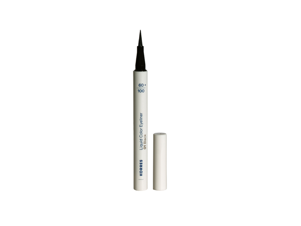 Korres Liquid Color Eyeliner No.01, Μαύρο, 1ml