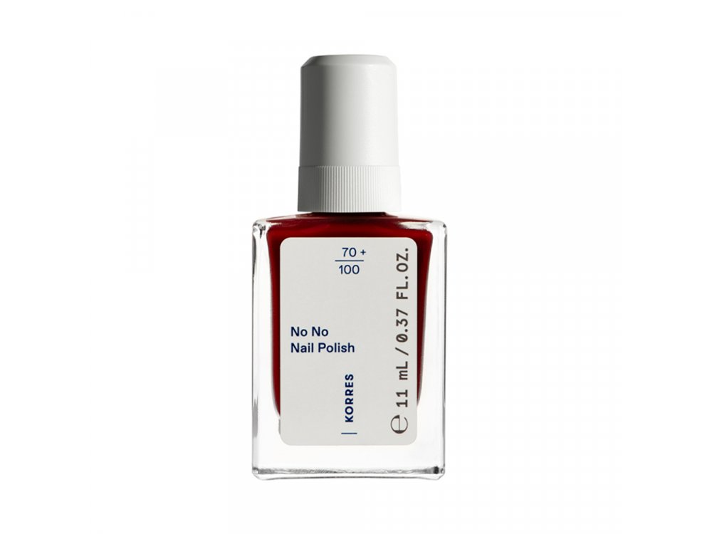 Korres No No Nail Polish No.57 Wine Red, Βερνίκι Νυχιών, 11ml