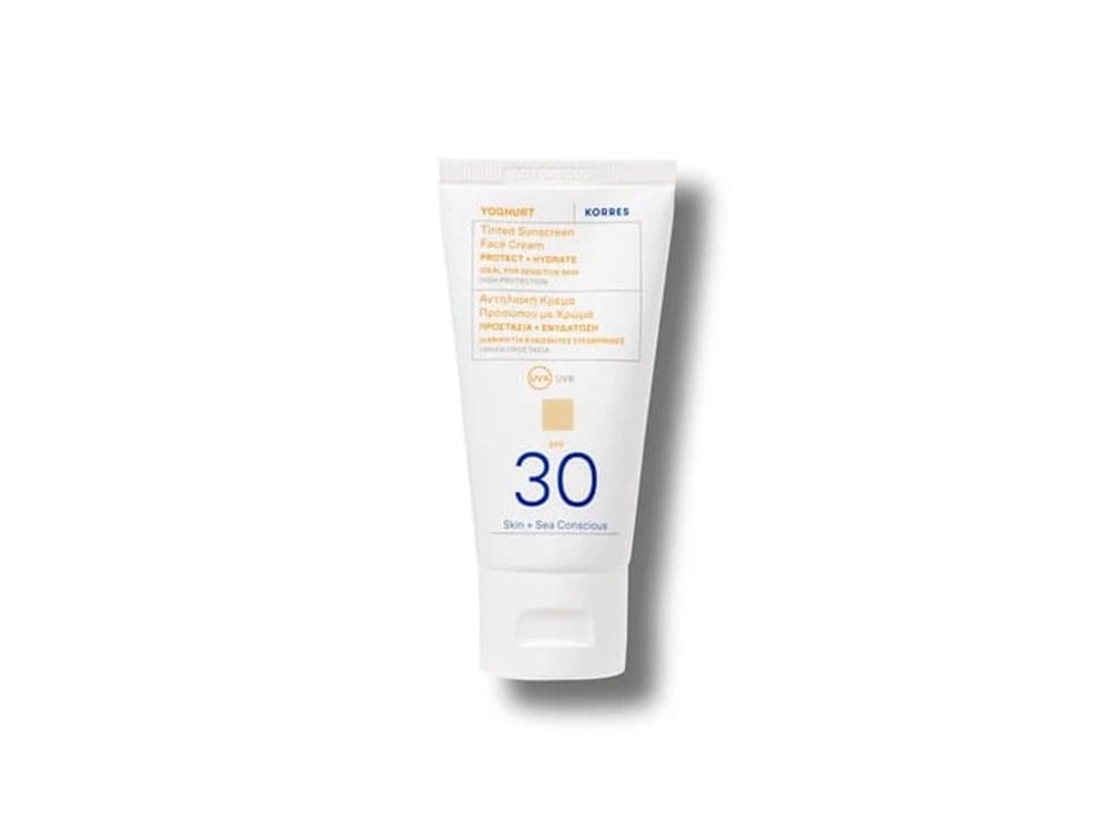Korres Yoghurt Αντηλιακή Κρέμα Προσώπου με Χρώμα SPF 30, 50ml