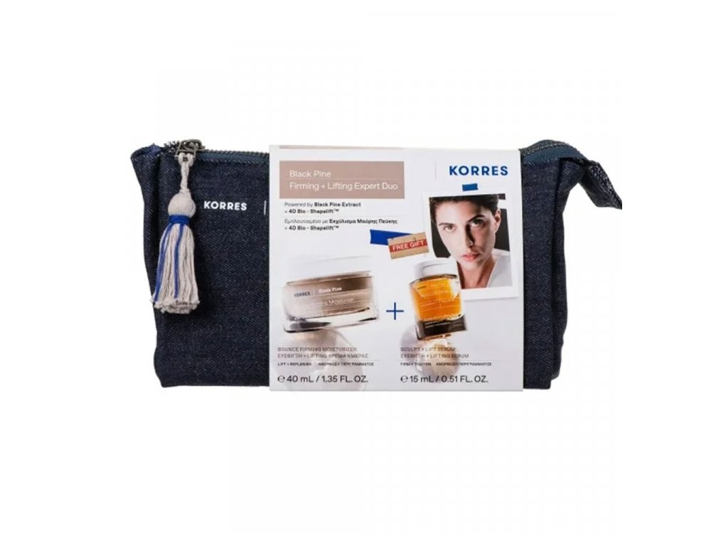 Korres Promo Μαύρη Πεύκη 4D Κρέμα Ημέρας Σύσφιξη & Lifting Για Ξηρές & Πολύ Ξηρές Επιδερμίδες 40ml & Μαύρη Πεύκη 4D Serum Προσώπου 15ml