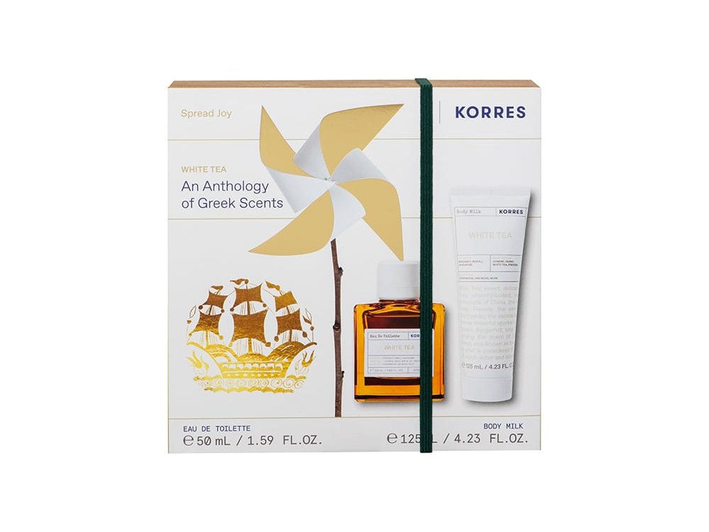 Korres Promo Pack White Tea Άρωμα, 50ml & White Tea Γαλάκτωμα Σώματος, 125ml, 1σετ