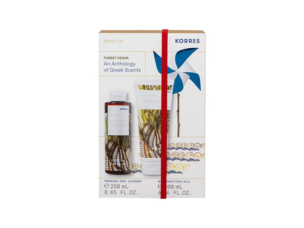 Korres Promo Forest Cedar Renewing Αφρόλουτρο Κέδρος, 250ml & Forest Cedar Ενυδατικό Γαλάκτωμα Σώματος Κέδρος, 200ml, 1σετ