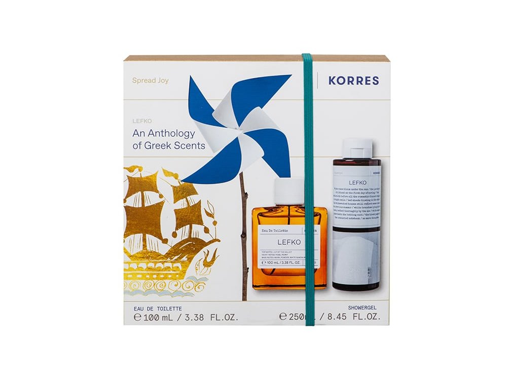 Korres Promo Pack Lefko Άρωμα, 100ml & Lefko Αφρόλουτρο, 250ml, 1σετ