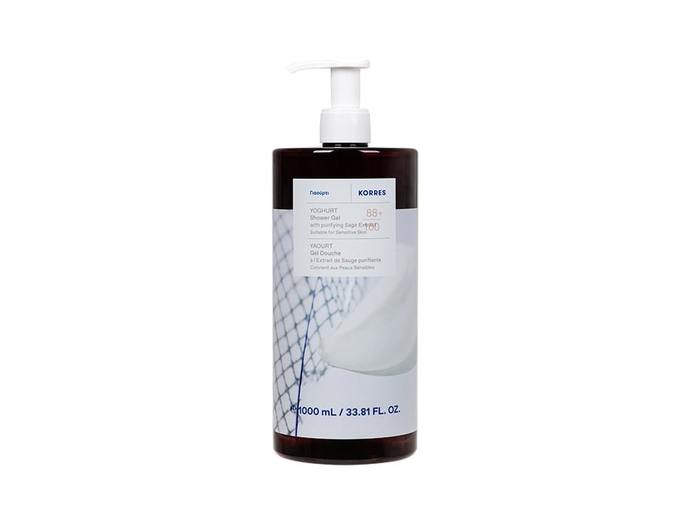 Korres Shower Gel Yoghurt Αφρόλουτρο με Άρωμα Γιαούρτι, 1L