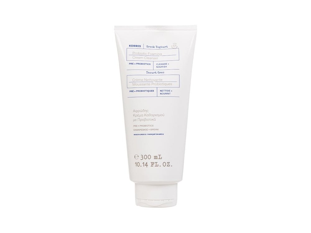 Korres Greek Yoghurt Probiotic Foaming Cream Cleanser Αφρώδης Κρέμα Καθαρισμού με Προβιοτικά, 300ml