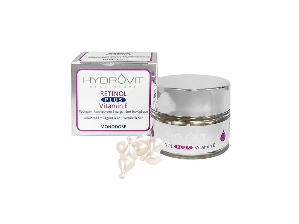 Hydrovit Retinol Plus Vitamin E Monodoses Αντιγηραντικός Ορός Προσώπου με Βιταμίνη Ε σε Μονοδόσεις, 60caps