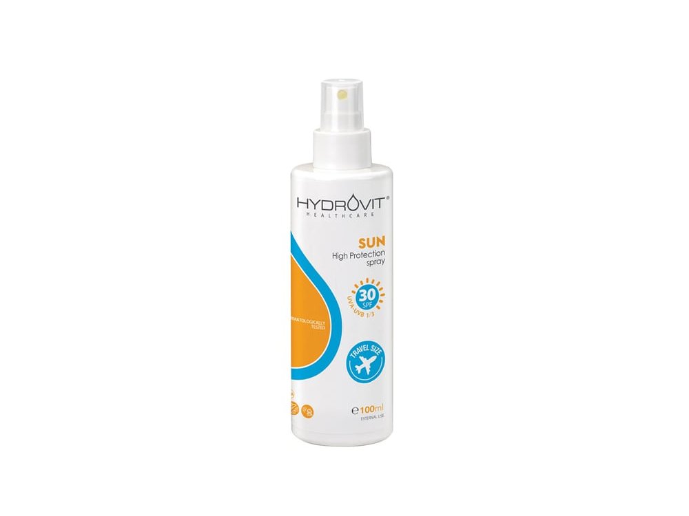 Hydrovit Sun High Protection Spray SPF30 Aντηλιακό Προσώπου & Σώματος Travel Size, 100ml