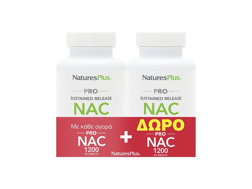 Natures Plus Promo Pro NAC 1200, 60+60softgels